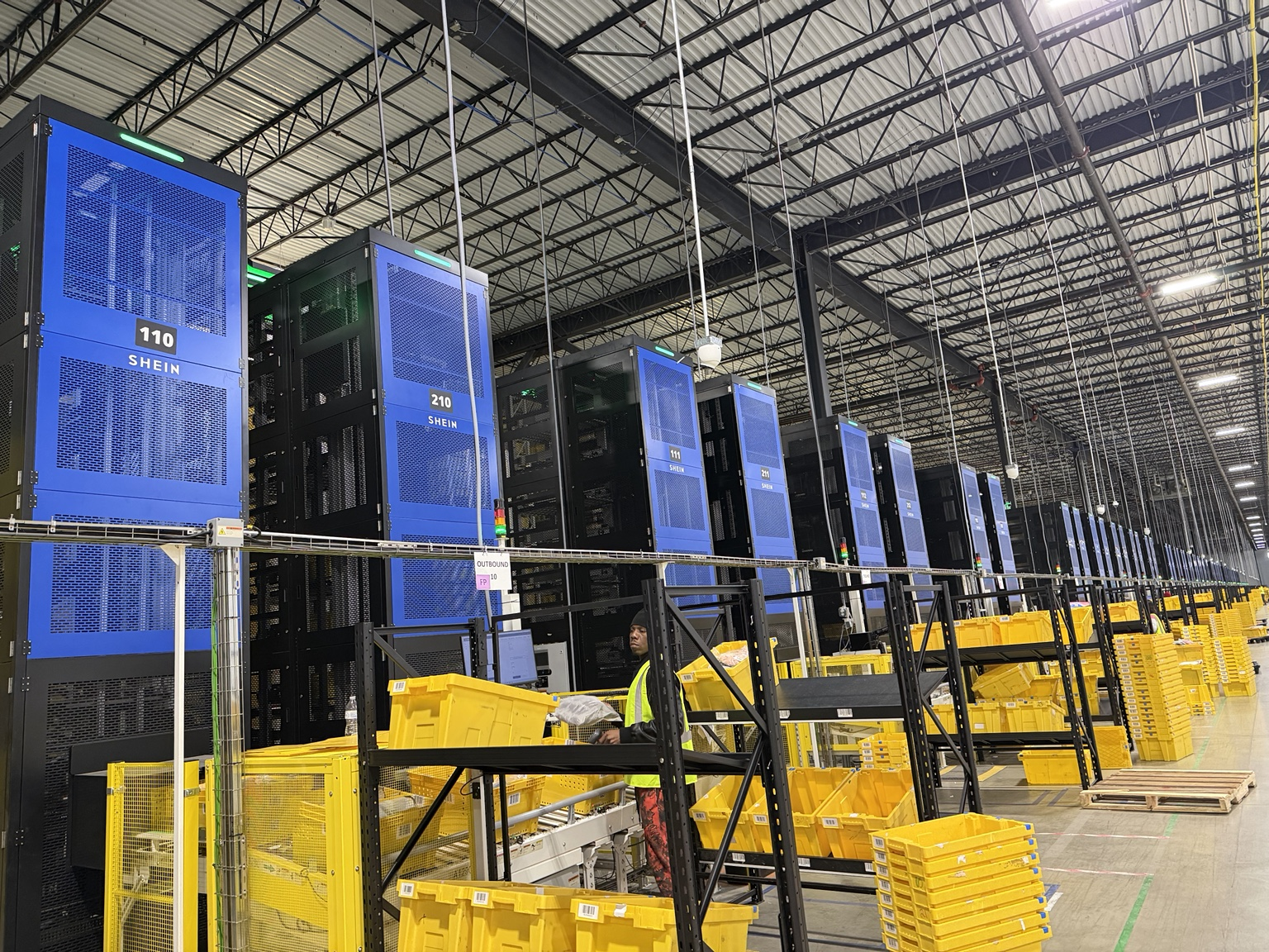 Large-scale warehouse automation and network equipment